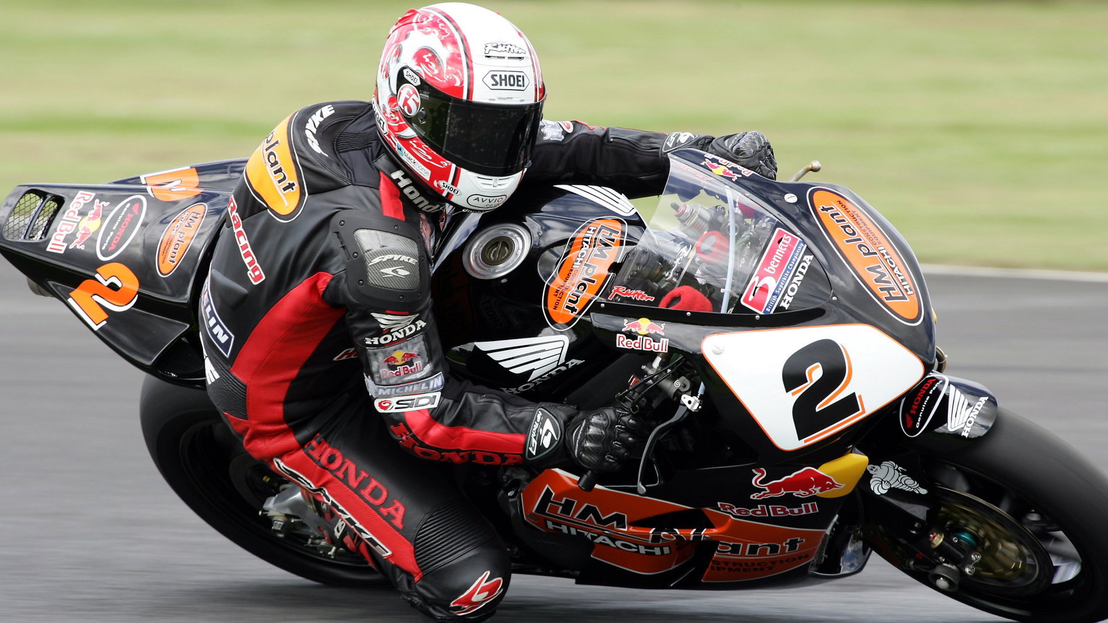 British Superbike Championship. Round 6, Croft.BSB Qualifying.Michael Rutter, HM Plant Honda