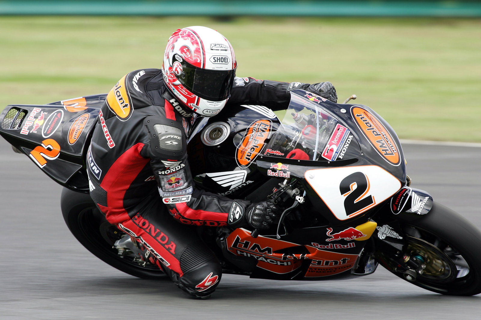 British Superbike Championship. Round 6, Croft.BSB Qualifying.Michael Rutter, HM Plant Honda