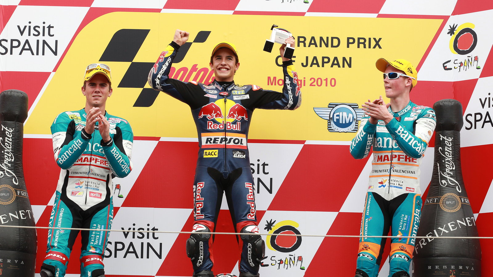 Terol, MArquez, Smith, Japanese 125GP 2010