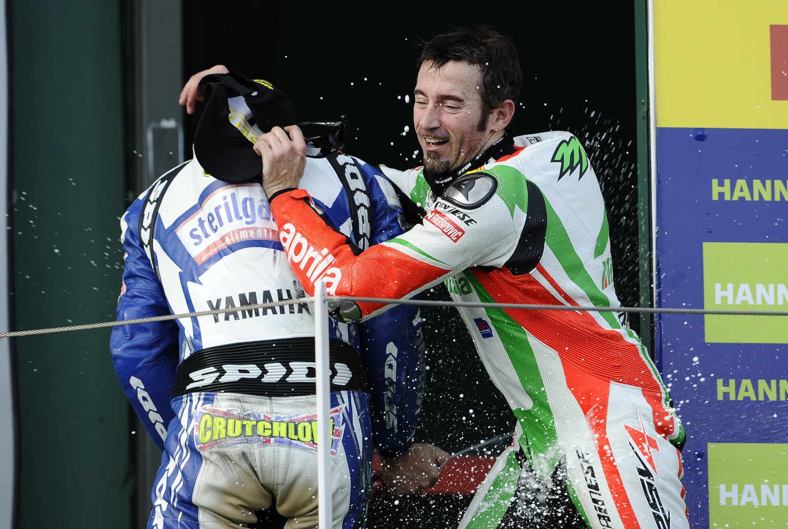 Crutchlow, Biaggi, argument, French WSBK Race 2 2010