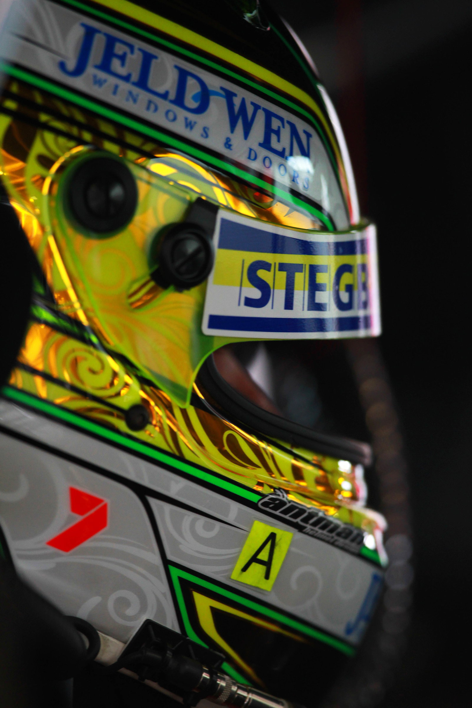 James Courtney (Aust),in Pits with helmet on #18 Jim Beam DJR FG Ford Races 18 V8 Supercars Sup