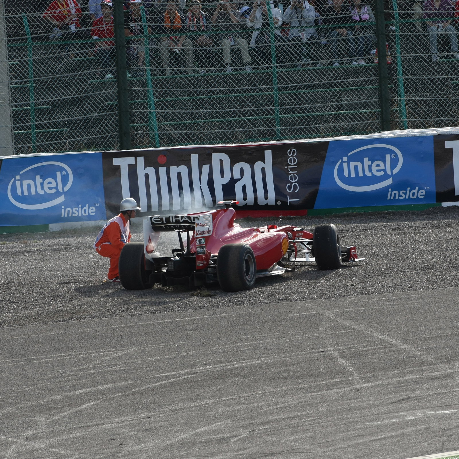 Race, Felipe Massa (BRA), Scuderia Ferrari, F10 retires from the race