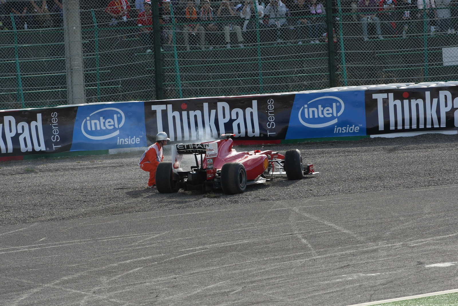 Race, Felipe Massa (BRA), Scuderia Ferrari, F10 retires from the race