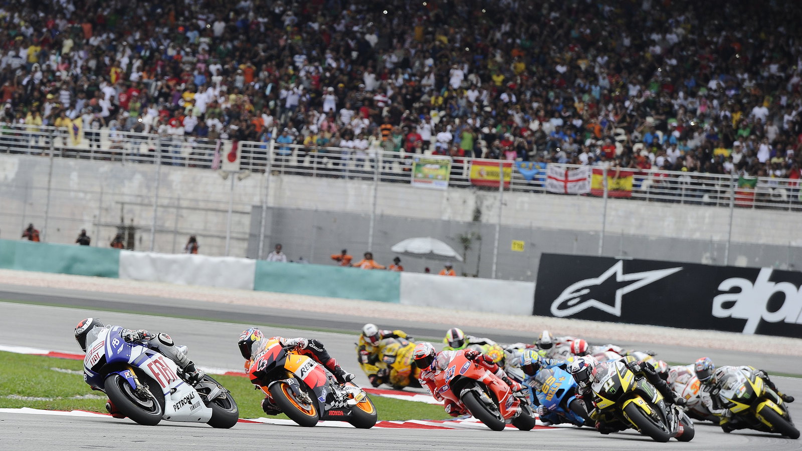 Lorenzo, Race Start, Malaysian MotoGP Race 2010