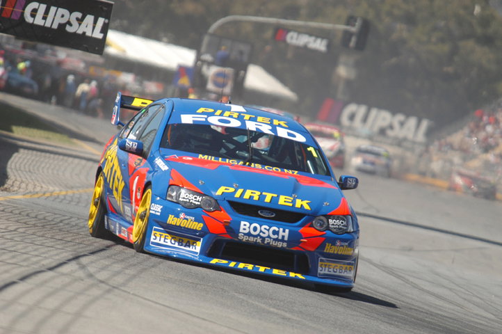 Marcus Ambrose refamilarising with the Adelaide Street Circuit.