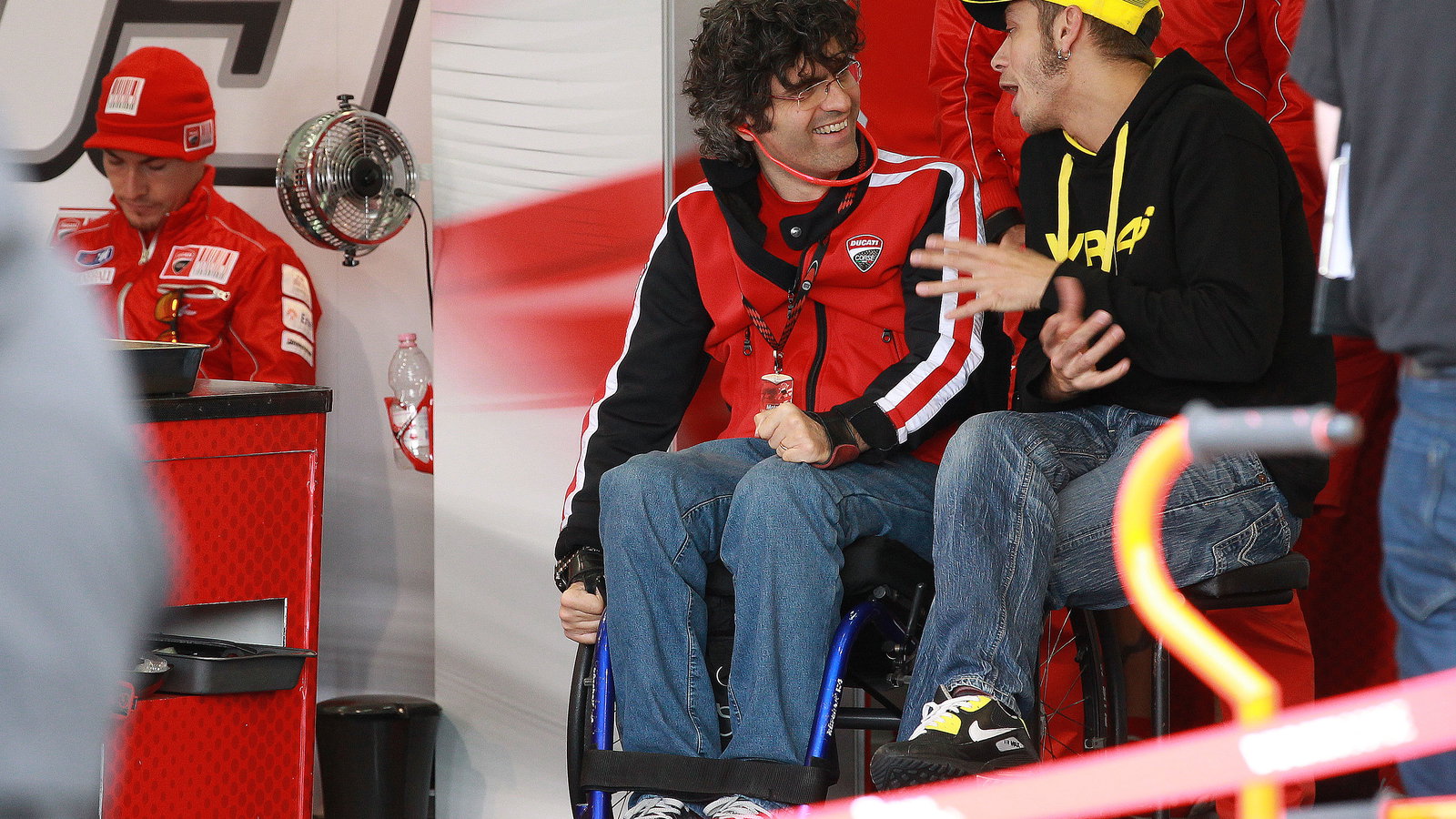 Preziosi and Rossi, Valencia MotoGP test, November 2010