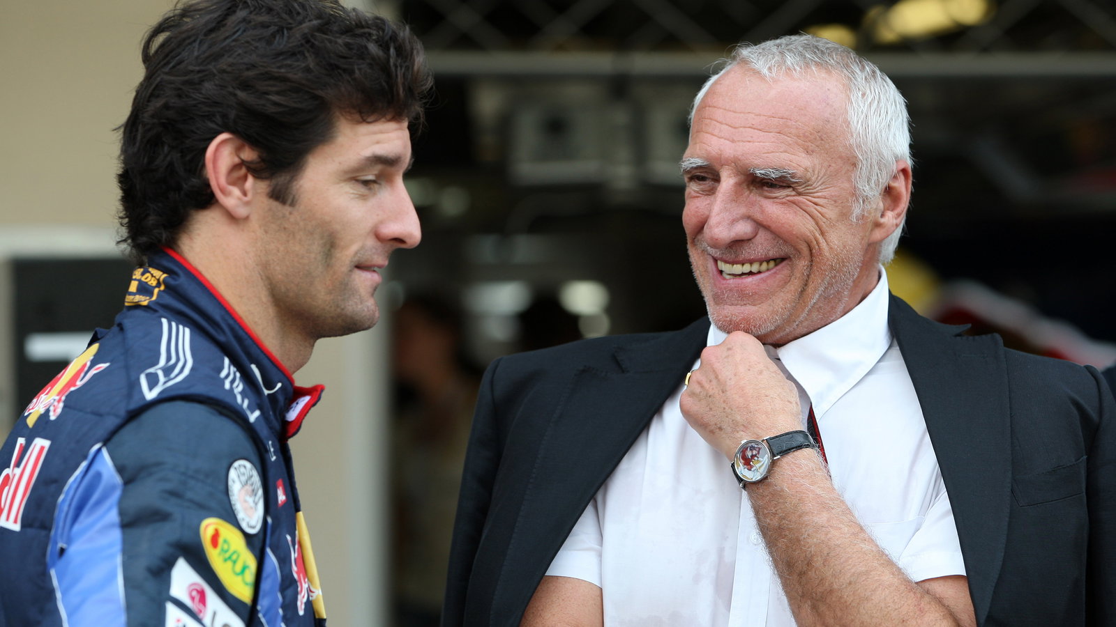 Sunday, Red Bull Racing Family Team, Mark Webber (AUS), Red Bull Racing, RB6 and Dietrich Mateschitz