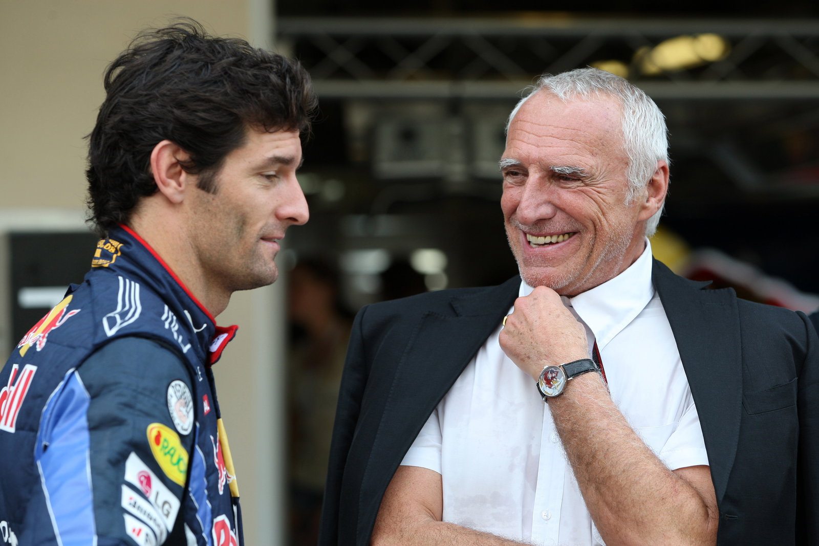 Sunday, Red Bull Racing Family Team, Mark Webber (AUS), Red Bull Racing, RB6 and Dietrich Mateschitz