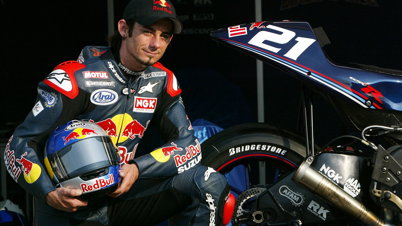 Hopkins in Red Bull livery, Dutch MotoGP 2005