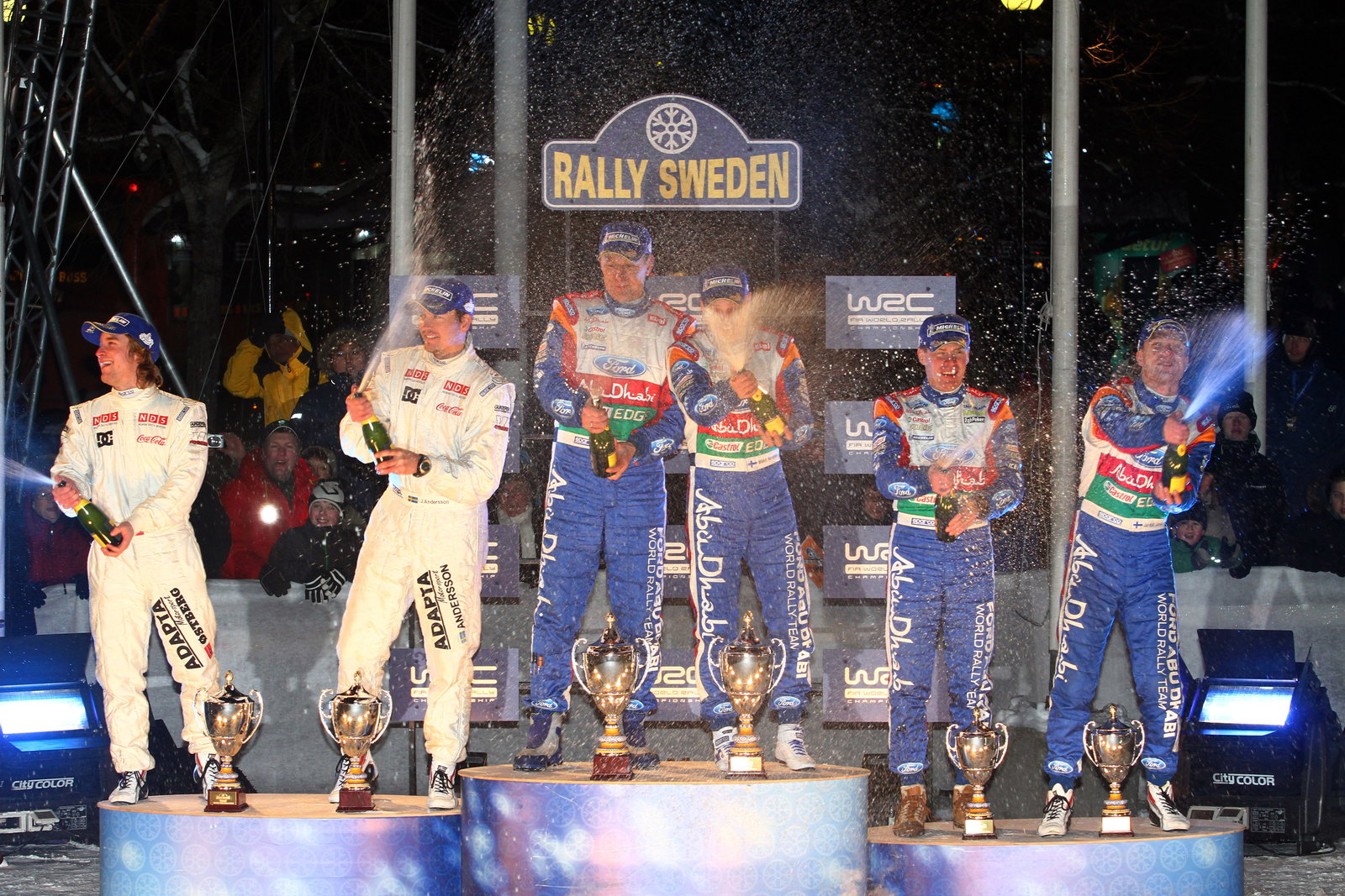Podium Rally Sweden,