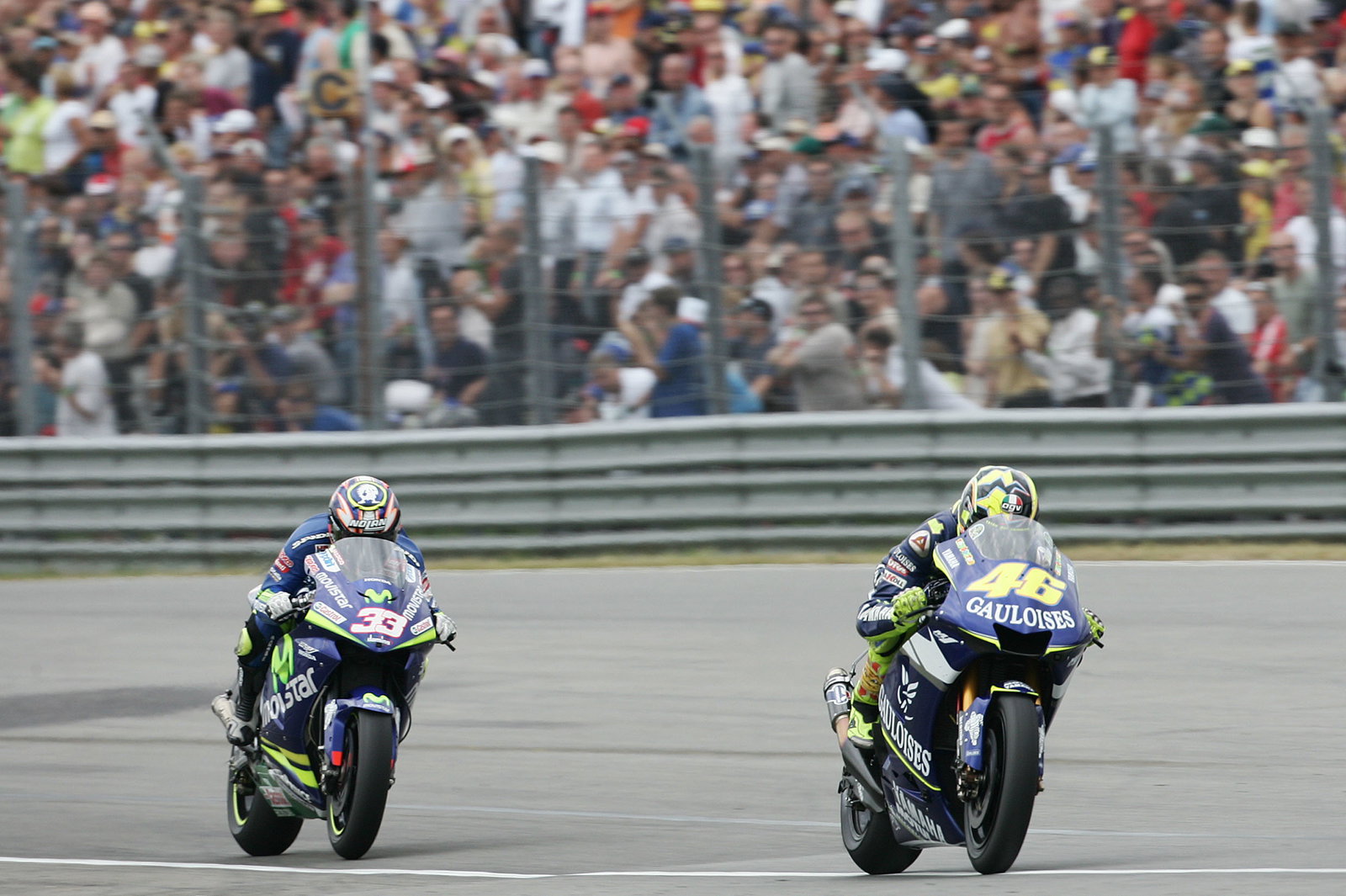 Rossi, Melandri, Dutch MotoGP Race 2005