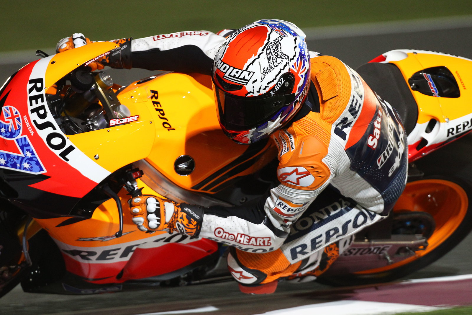 Stoner, Qatar MotoGP tests, March 2011