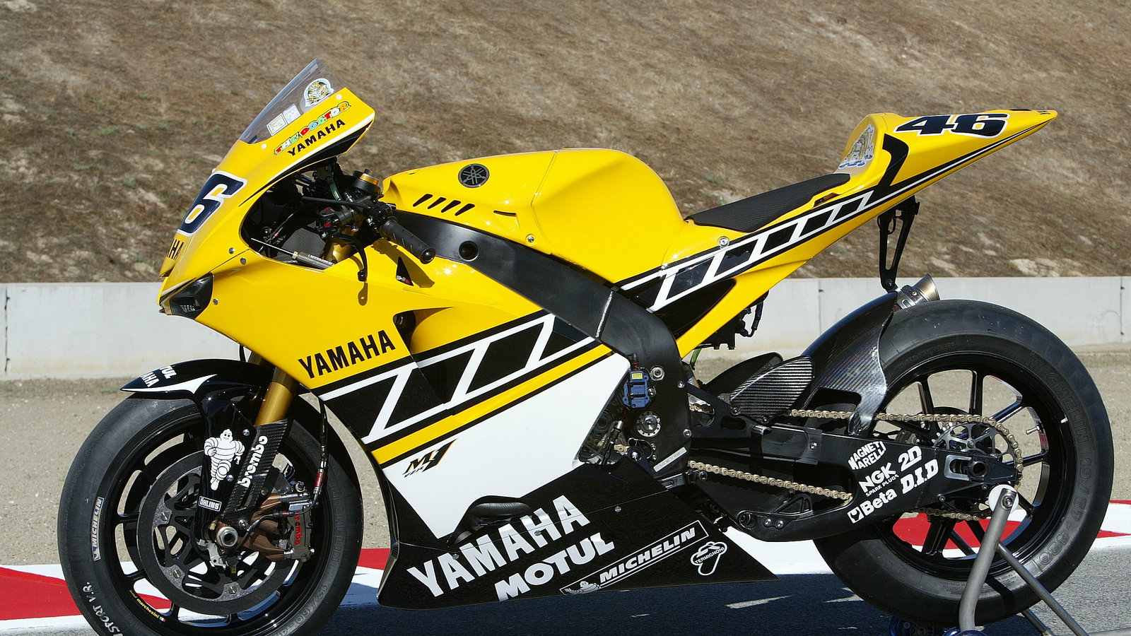 Rossi`s 50th anniversary Yamaha YZR-M1, USA MotoGP, 2005