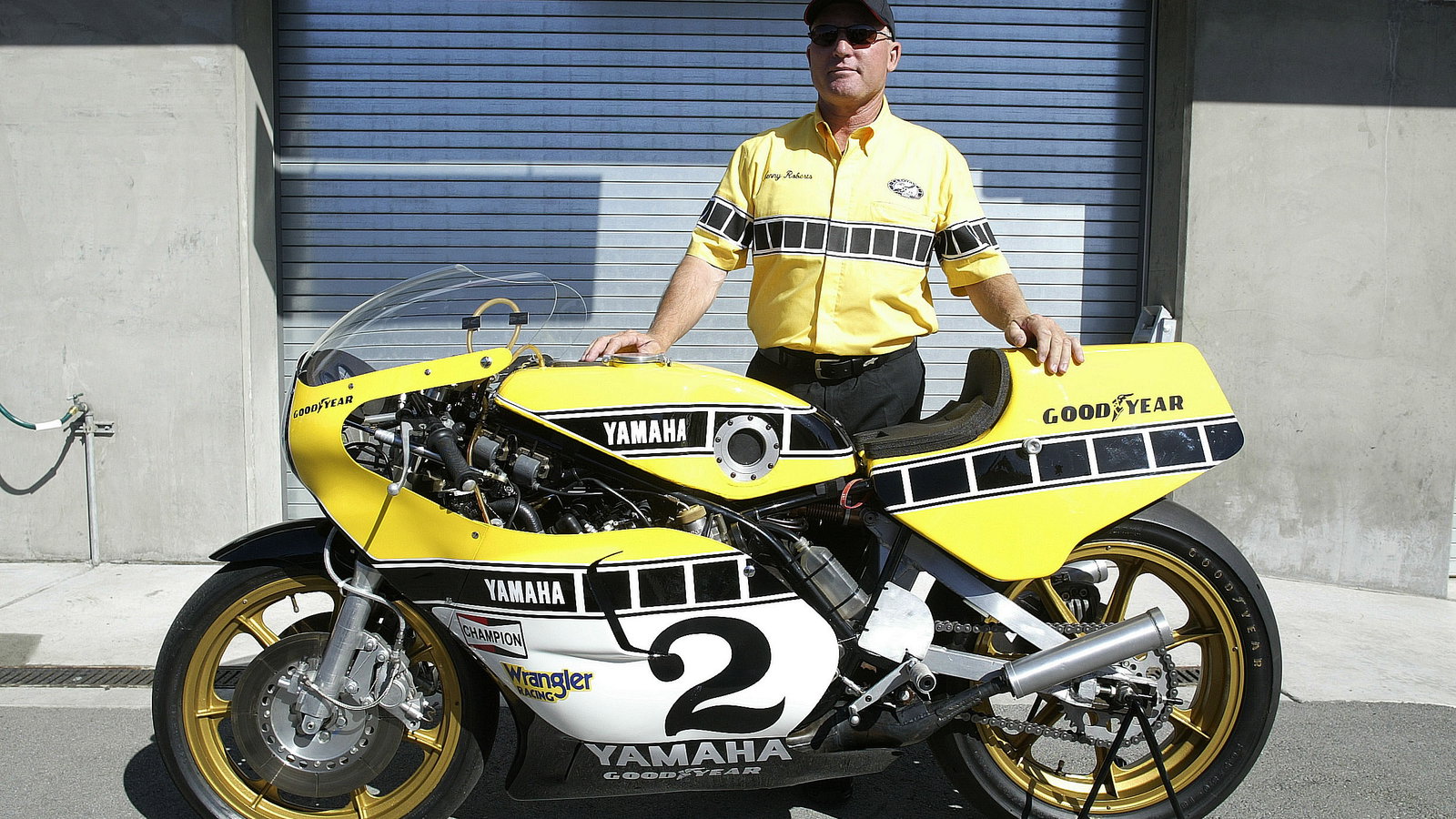 Kenny Roberts Snr With Yamaha TZ750, US MotoGP, 2005