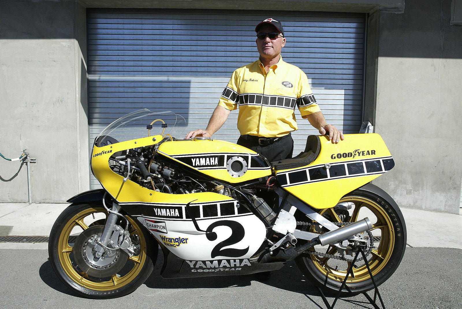Kenny Roberts Snr With Yamaha TZ750, US MotoGP, 2005
