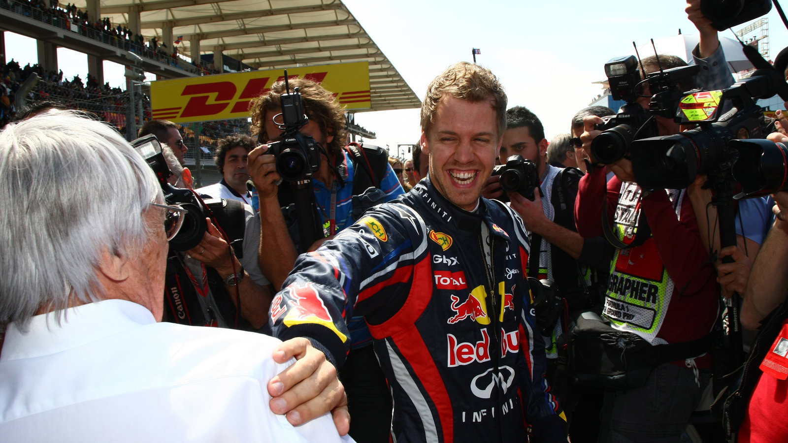 08.05.2011- Race, Bernie Ecclestone (GBR), President and CEO of Formula One Management and Sebastia