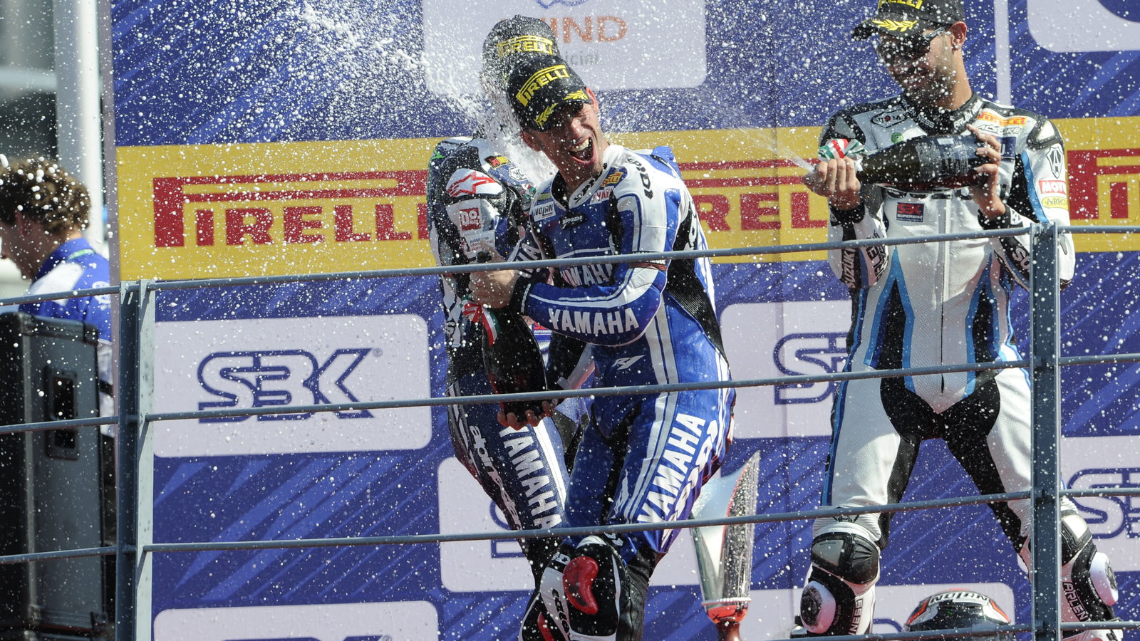 Melandri, Laverty, Fabrizio, Monza WSBK Race 2 2011