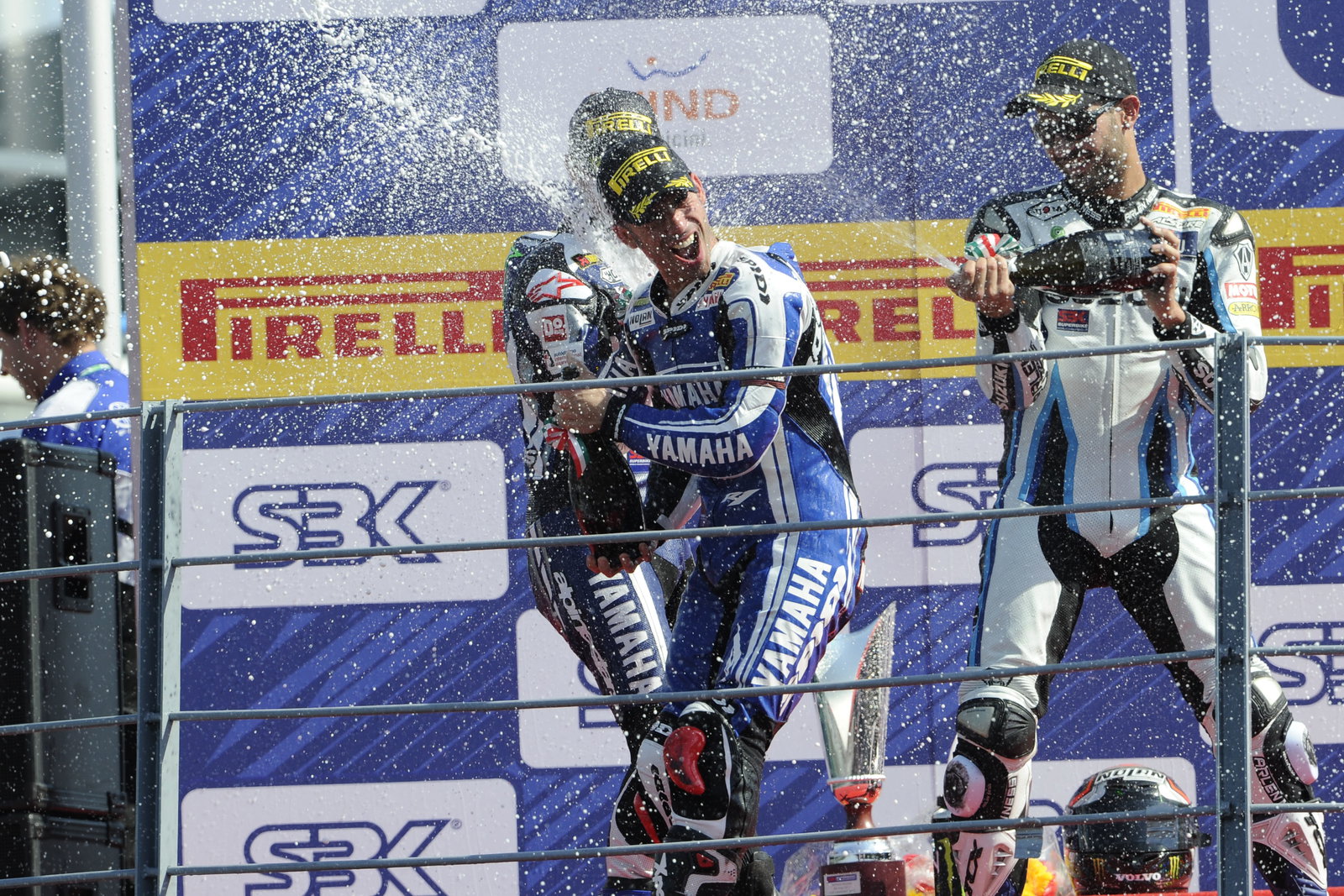 Melandri, Laverty, Fabrizio, Monza WSBK Race 2 2011
