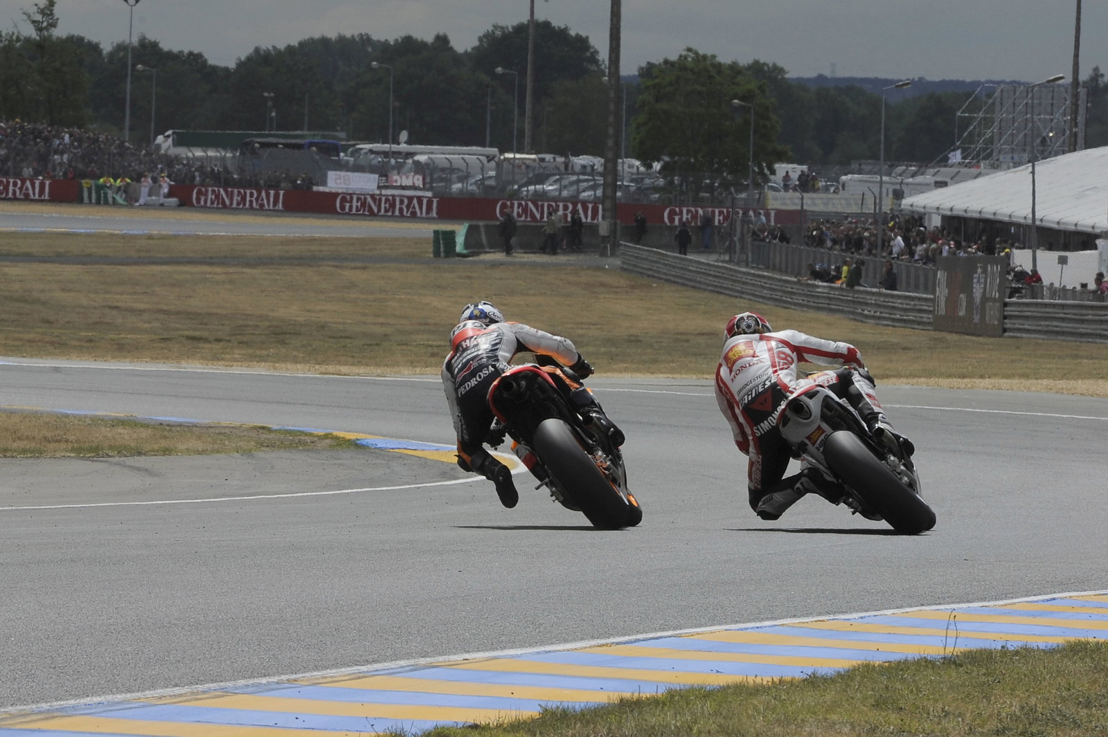 Simoncelli, Pedrosa, French MotoGP Race 2011