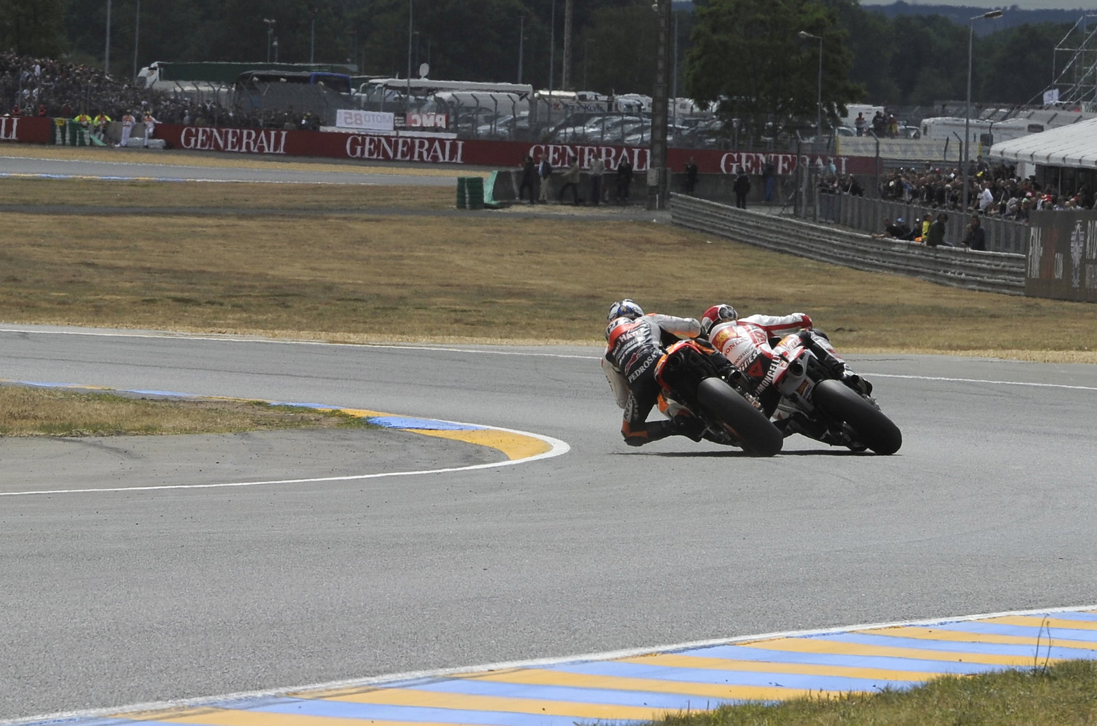 Simoncelli, Pedrosa, French MotoGP Race 2011