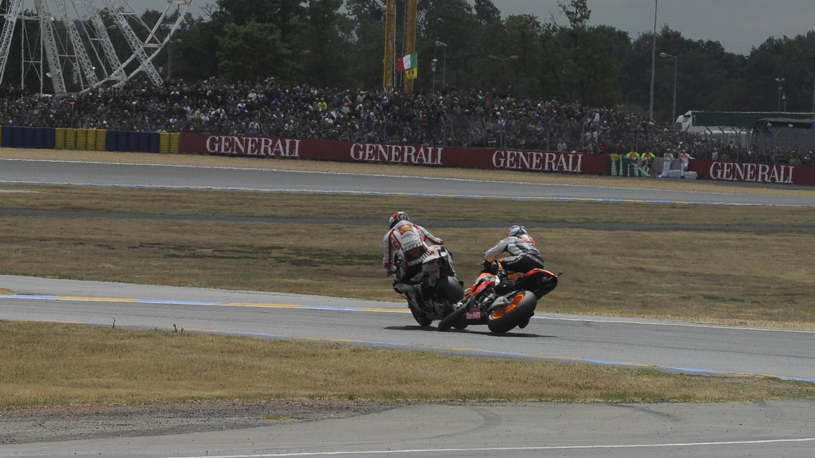 Simoncelli, Pedrosa, French MotoGP Race 2011
