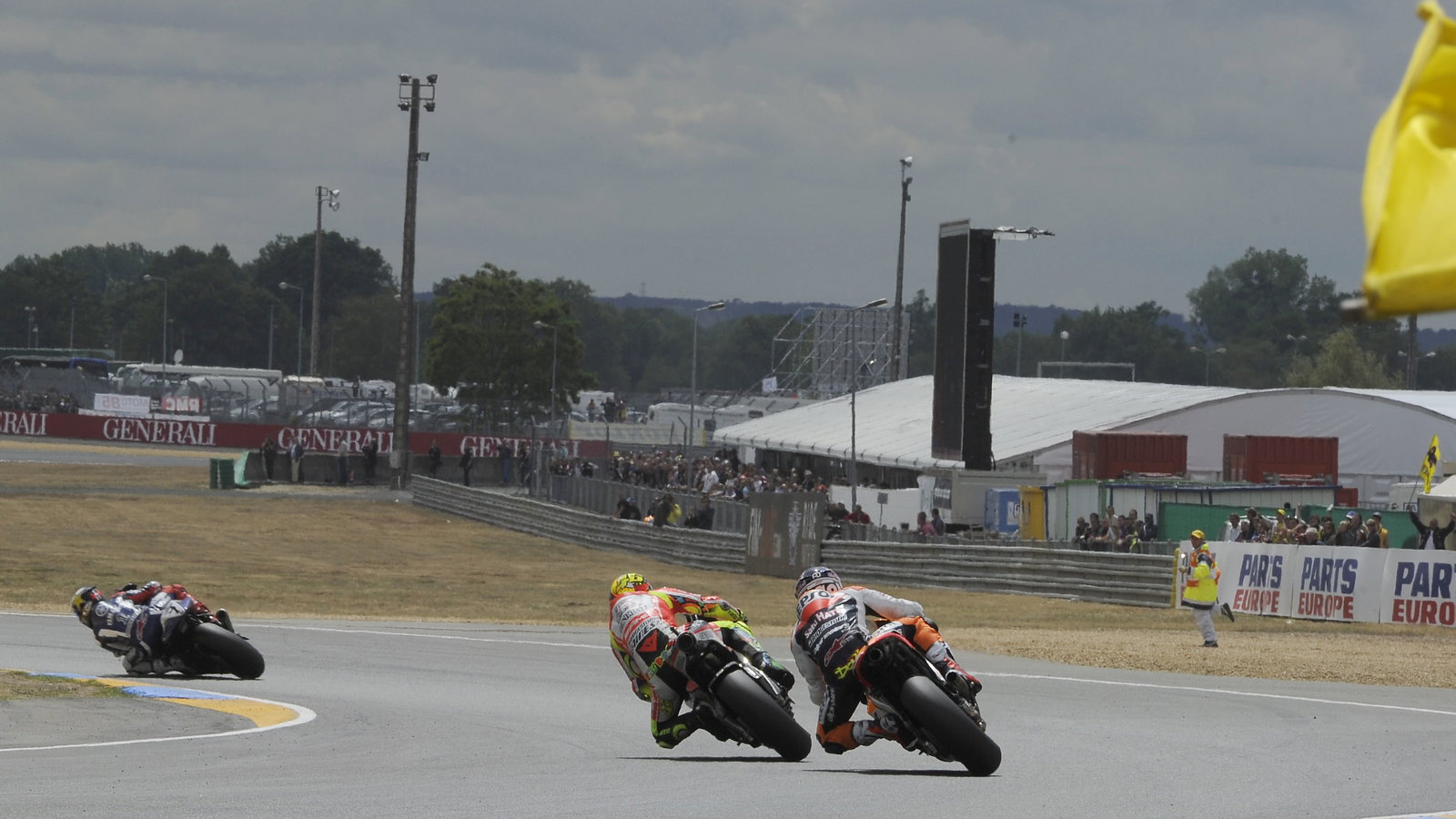 Rossi, overtaking under yellow flag, French MotoGP Race 2011