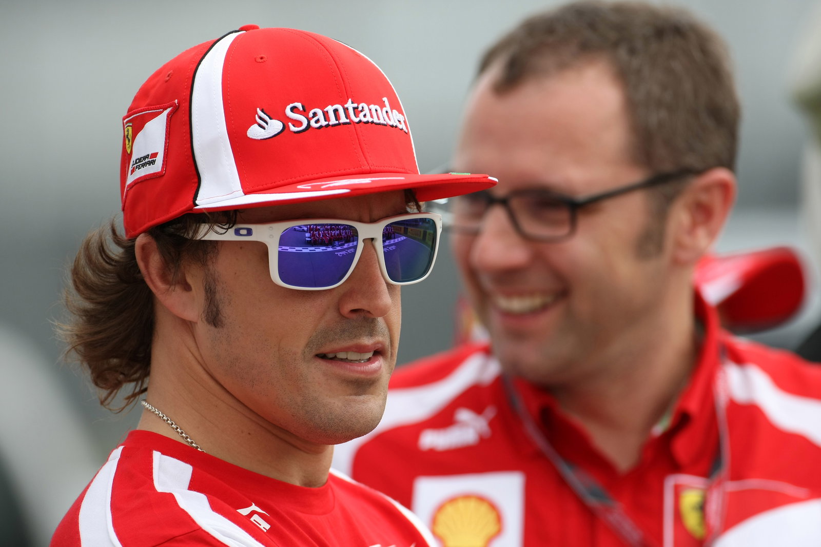 09.06.2011- Fernando Alonso (ESP), Scuderia Ferrari, F-150 Italia and Stefano Domenicali (ITA), Team