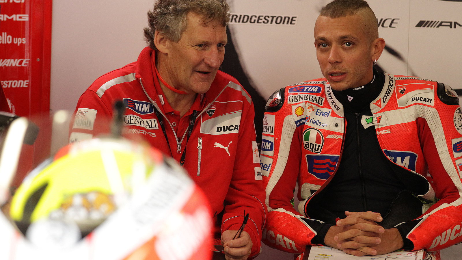 Burgess and Rossi, Dutch MotoGP 2011