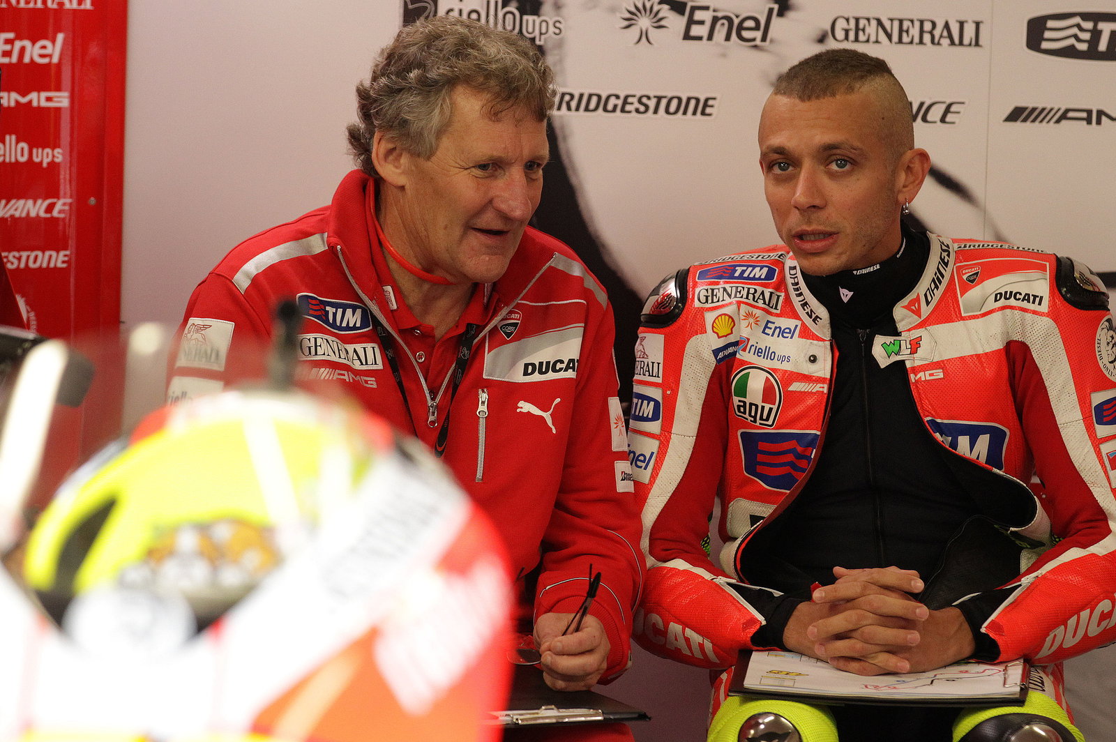 Burgess and Rossi, Dutch MotoGP 2011