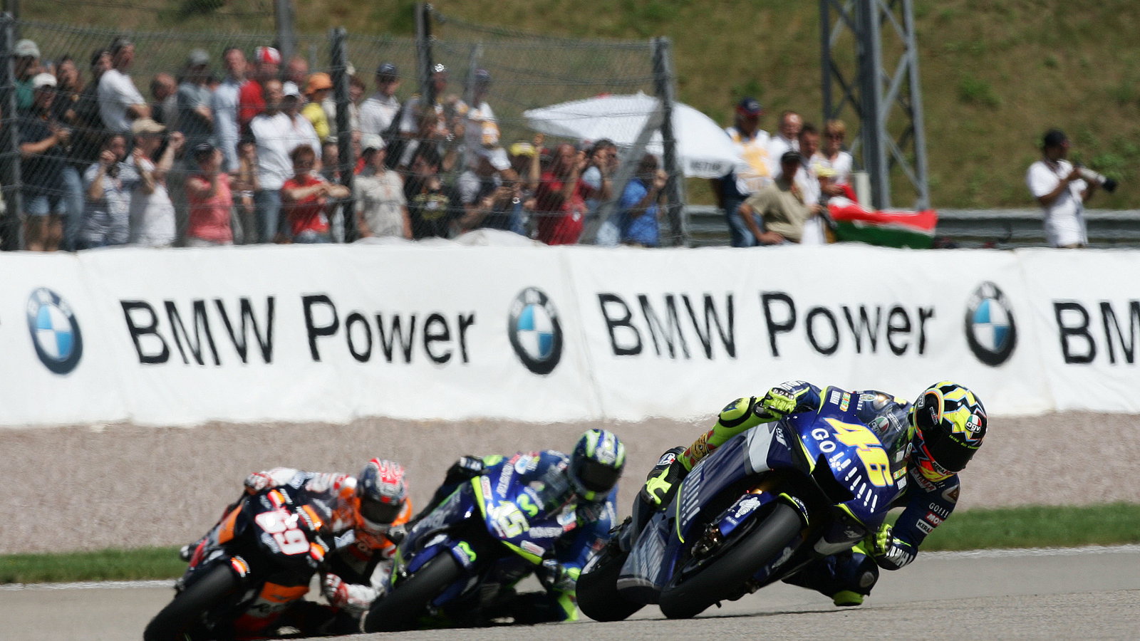 Rossi, Gibernau, Hayden, German MotoGP, 2005