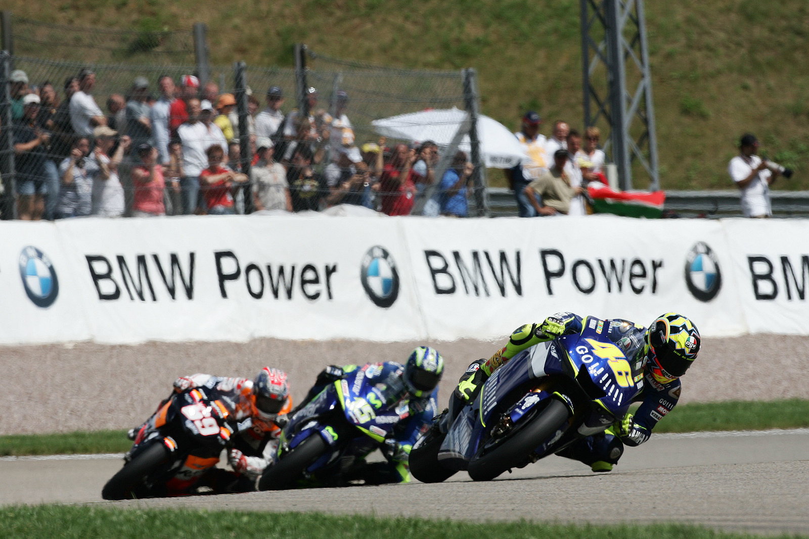 Rossi, Gibernau, Hayden, German MotoGP, 2005