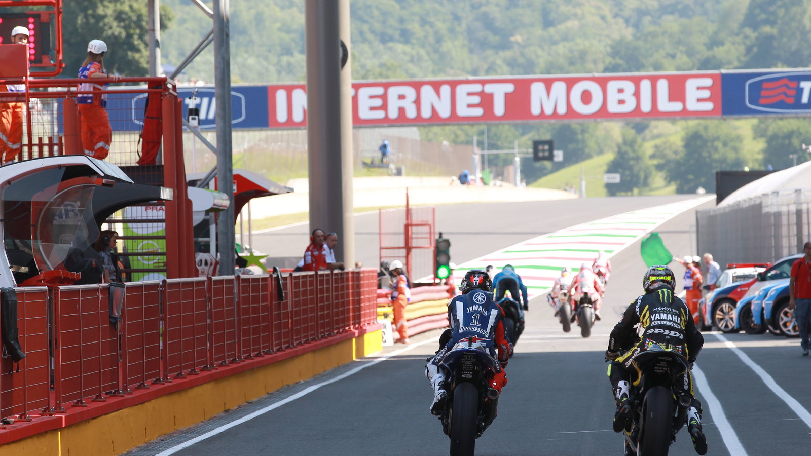 Lorenzo and Crutchlow, Italian MotoGP 2011
