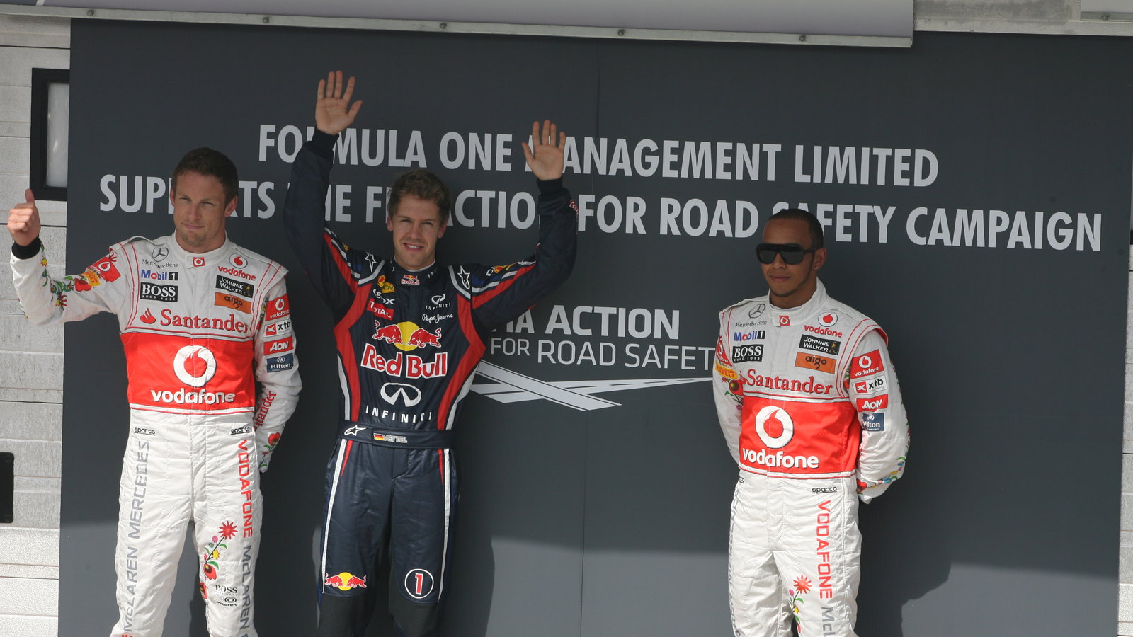 30.07.2011 1ualifying result: 1st Sebastian Vettel (GER), Red Bull Racing, RB7, 2nd Lewis Hamilton (