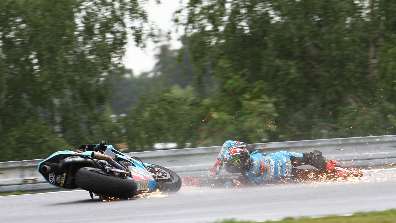 Hopkins crash, Czech MotoGP 2011