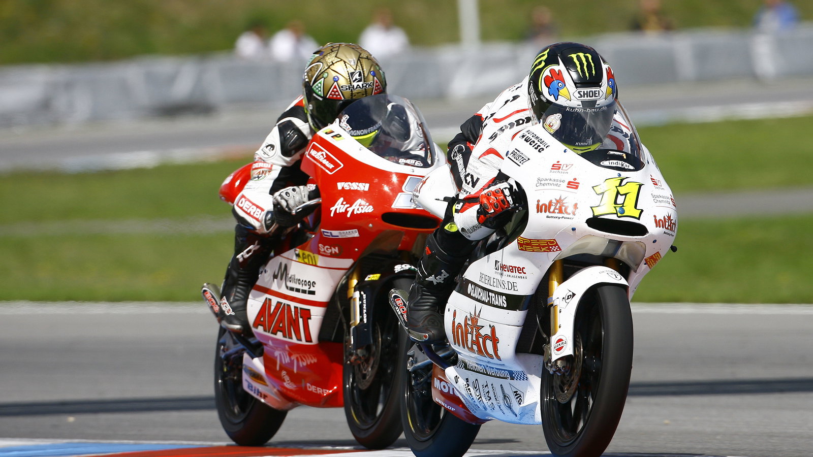 Cortese and Zarco, 125 race, Czech MotoGP 2011