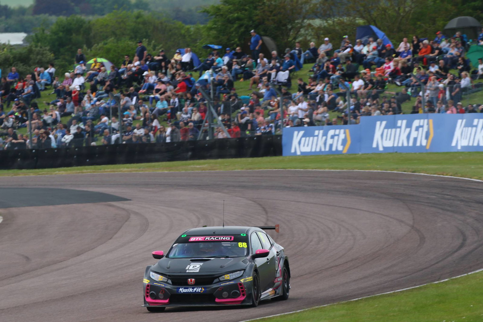 BTCC Thruxton: Cook charges to race two Thruxton win 