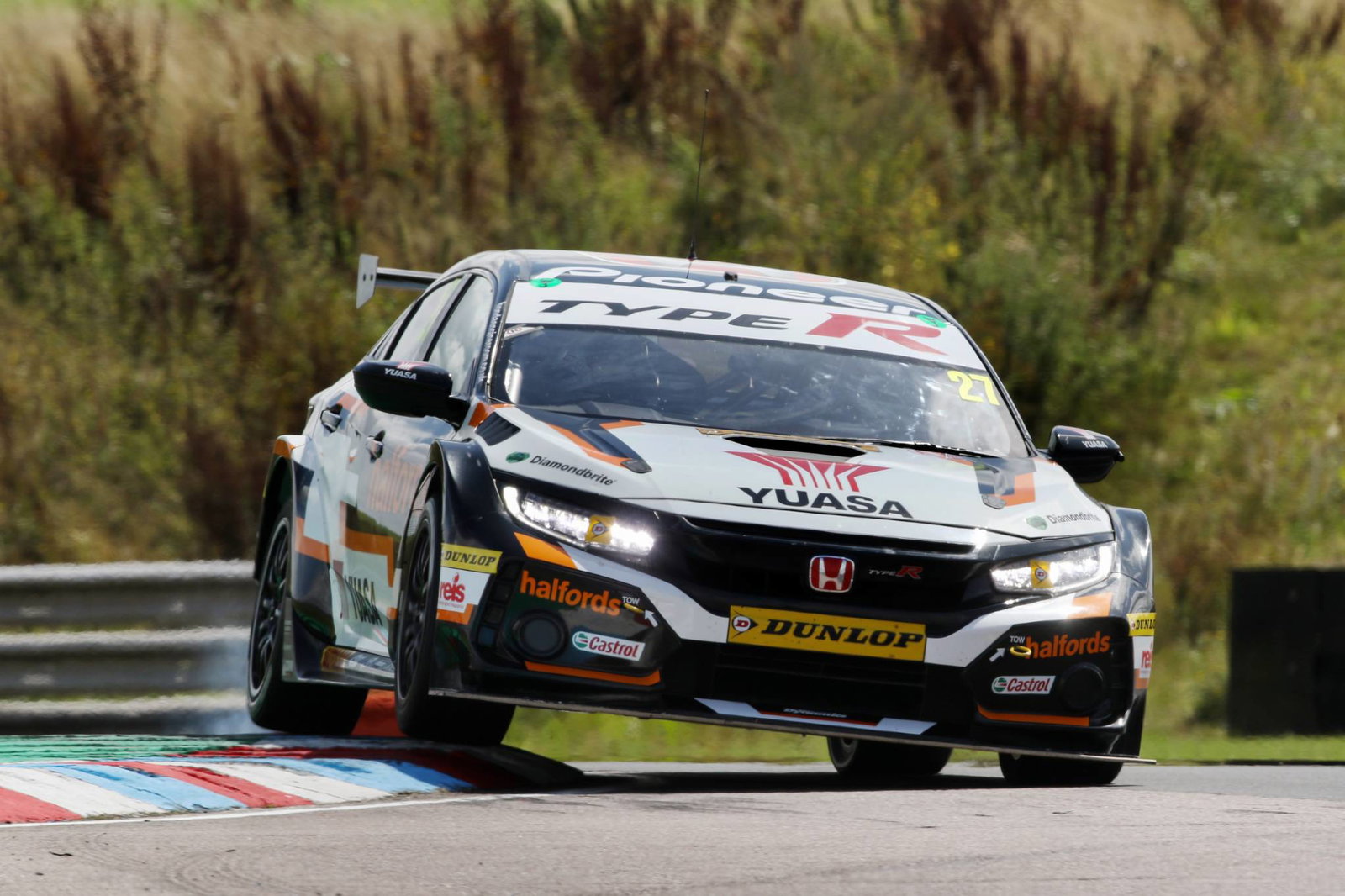 BTCC Thruxton: Cook charges to race two Thruxton win 