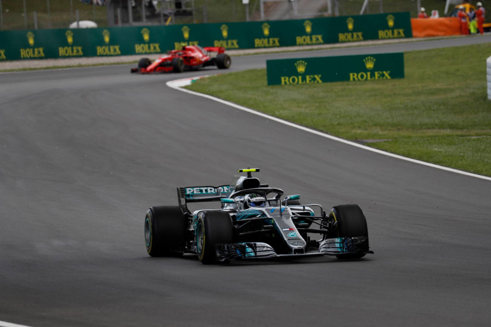 Max Verstappen survives scrape for first podium of 2018