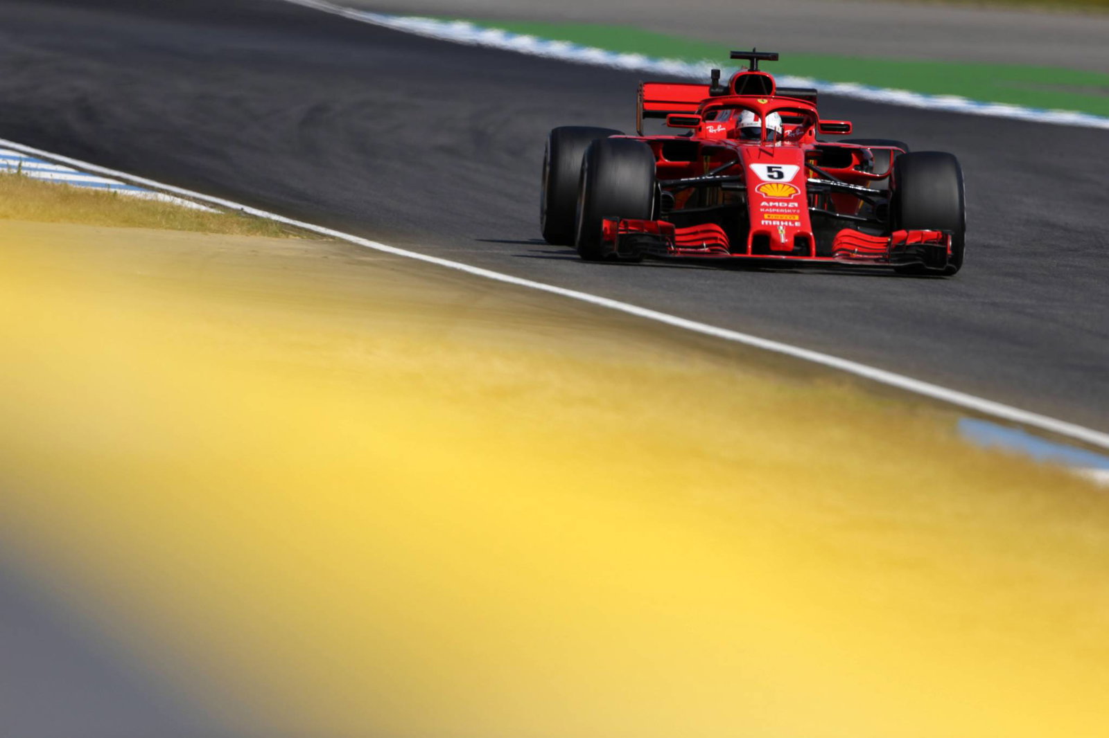 Vettel on German GP pole, Hamilton 14th after car failure