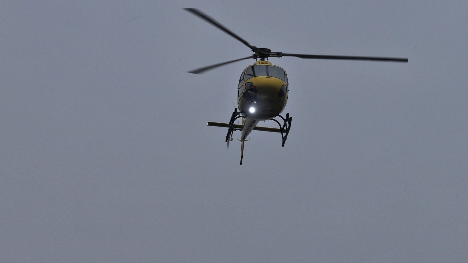 Circuit atmosphere - a helicopter.