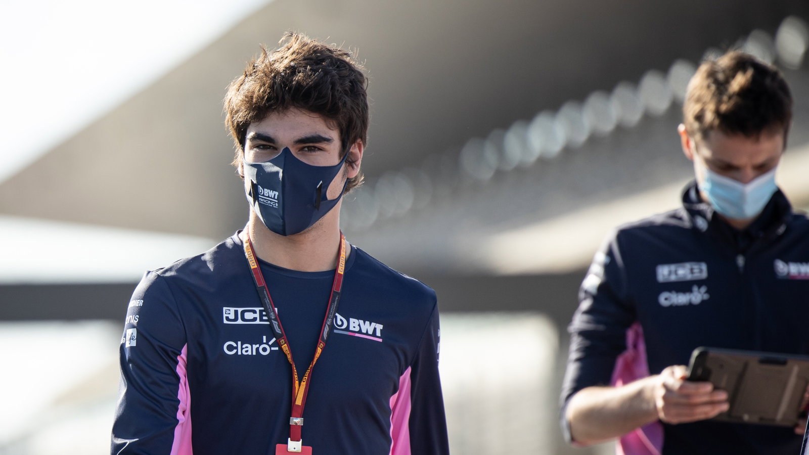 Lance Stroll (CDN) Racing Point F1 Team walks the circuit with the team.