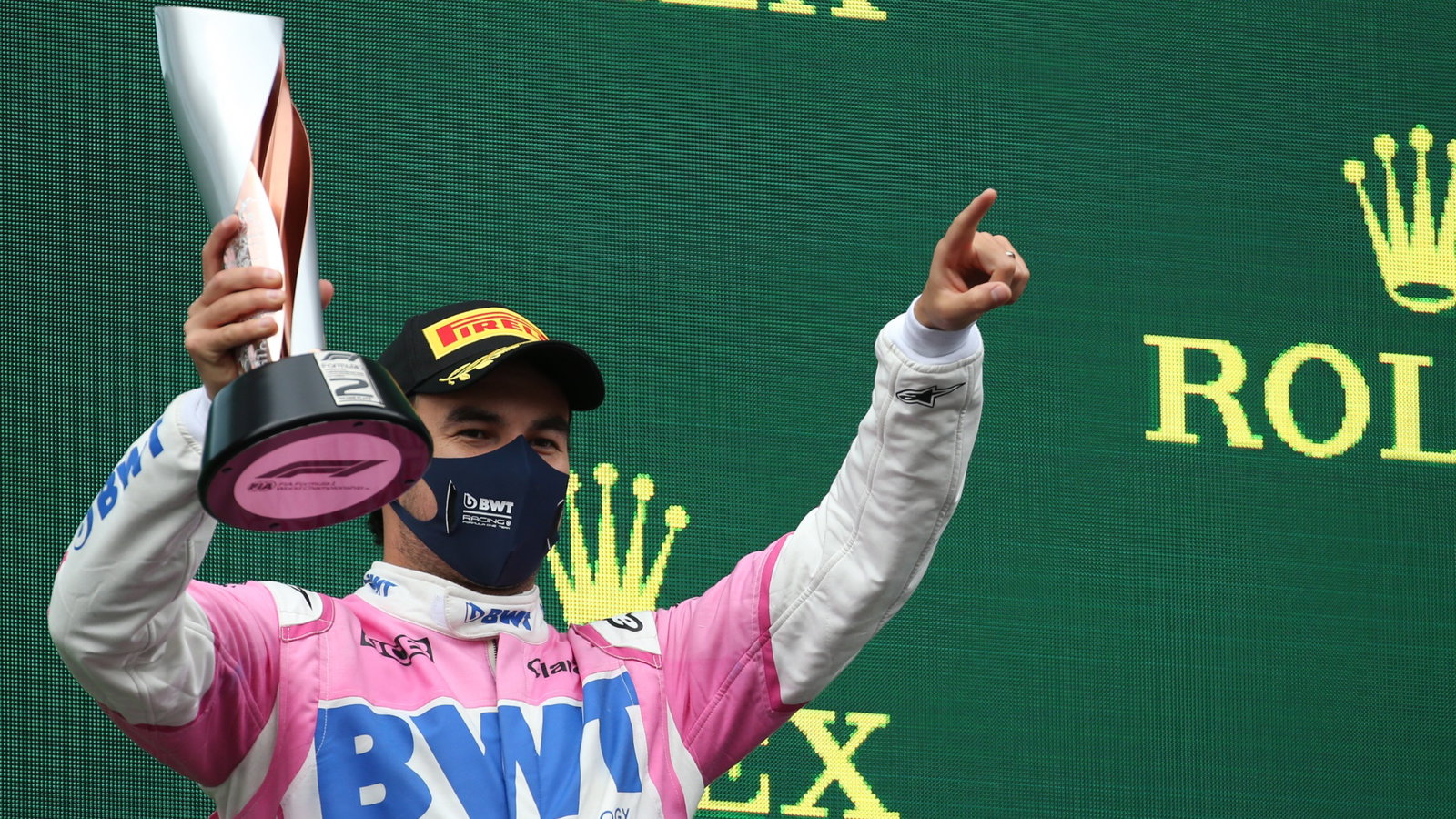 2nd place Sergio Perez (MEX) Racing Point F1 Team RP19.