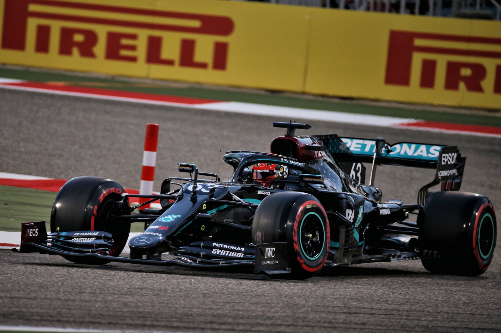 George Russell (GBR) Mercedes AMG F1 W11.