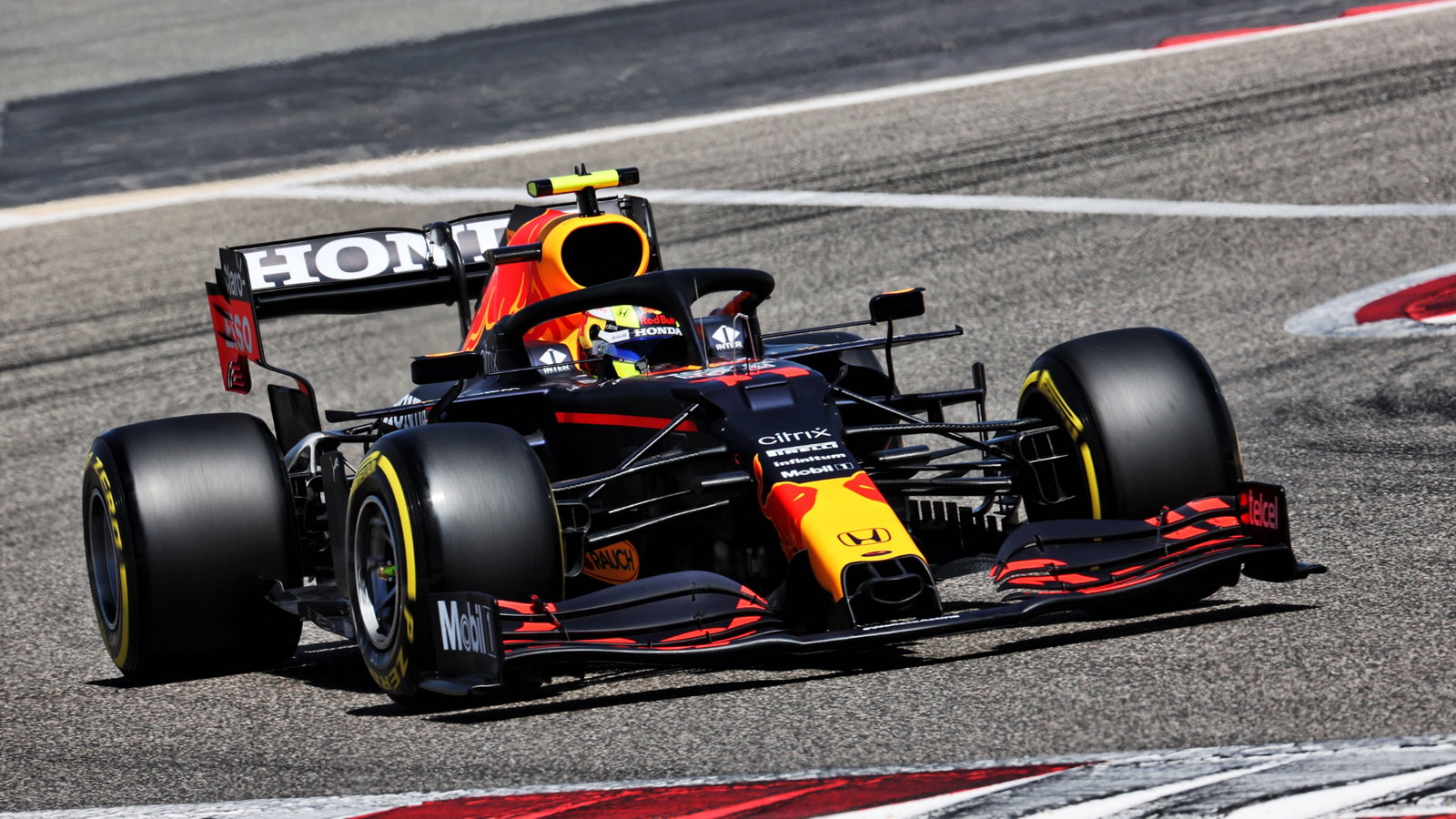 Sergio Perez (MEX) Red Bull Racing RB16B.