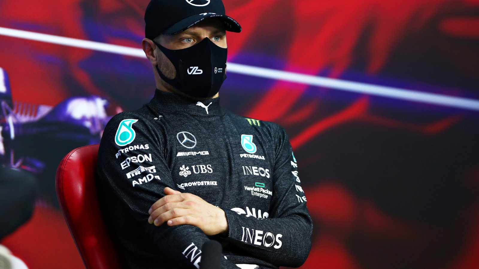 Valtteri Bottas (FIN) Mercedes AMG F1 in the FIA Press Conference.