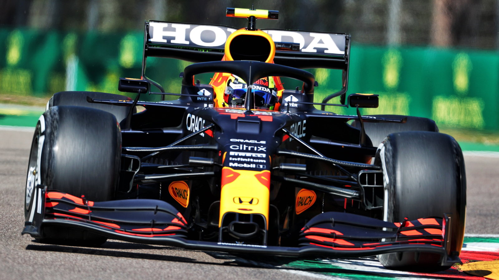 Sergio Perez (MEX) Red Bull Racing RB16B.