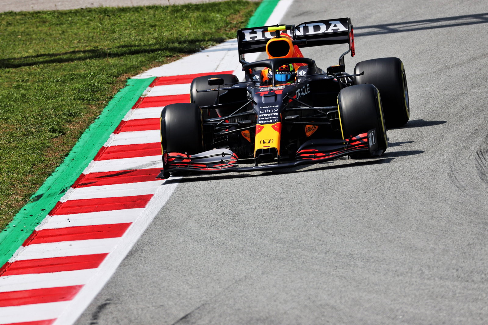 Sergio Perez (MEX) Red Bull Racing RB16B.