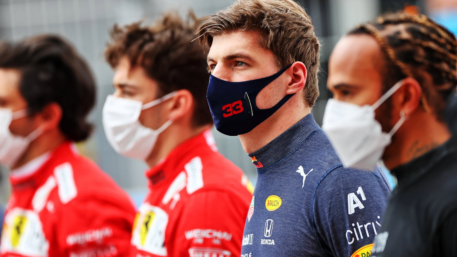 Max Verstappen (NLD) Red Bull Racing on the grid.