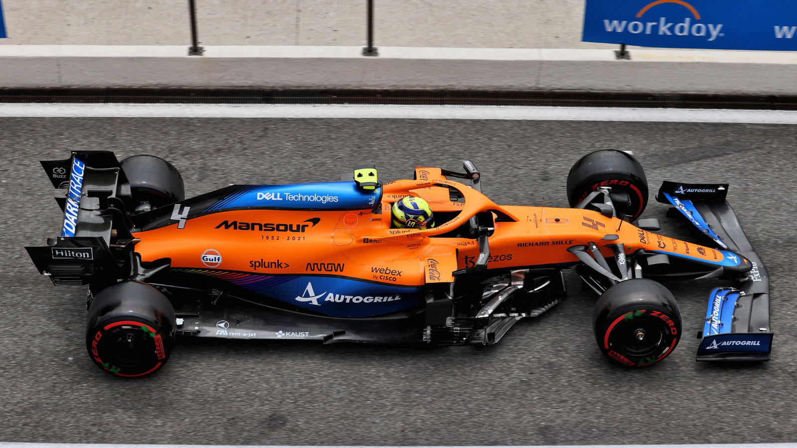Lando Norris (GBR) McLaren MCL35M.