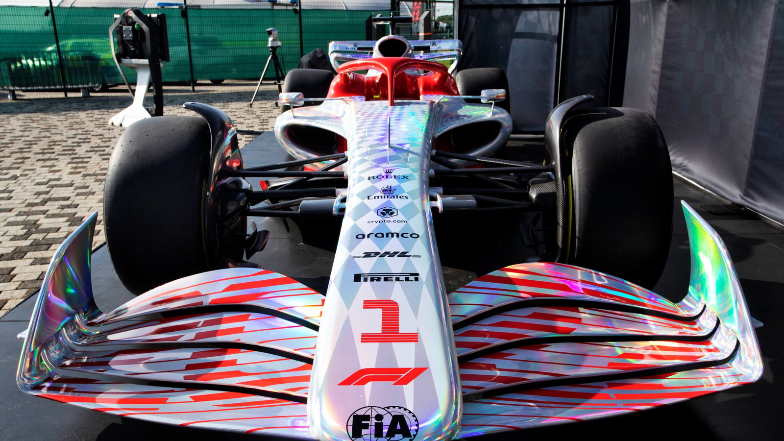 2022 F1 Car in the paddock.